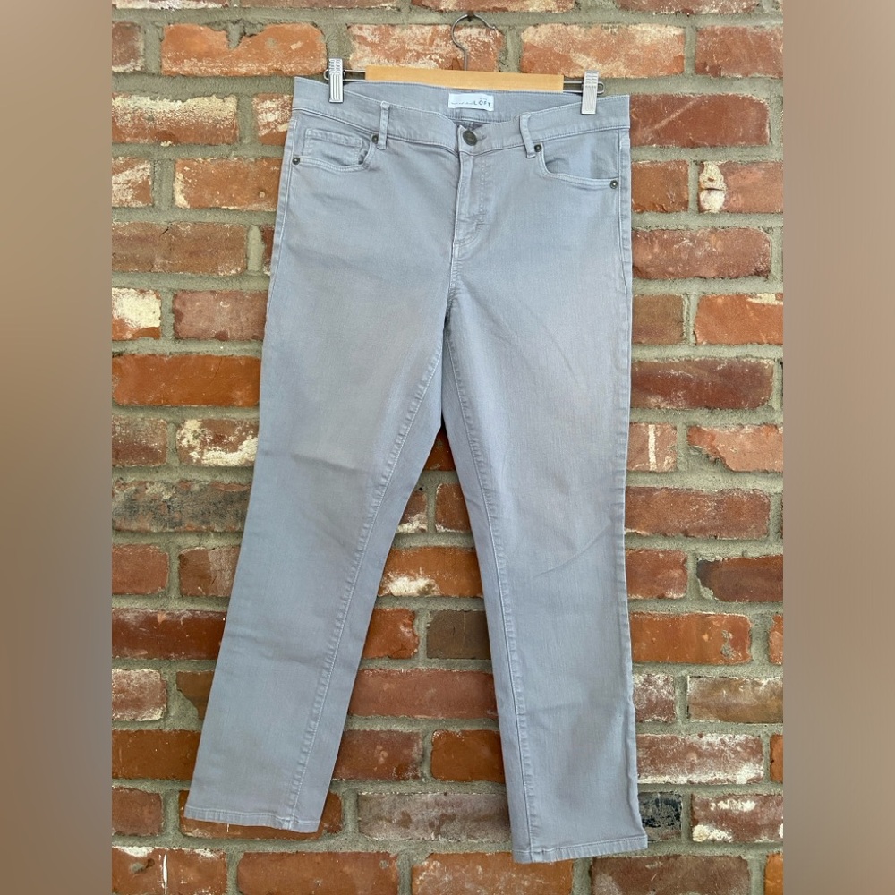 Loft Skinny Jeans 29 8 Gray Pants Petite Inseam